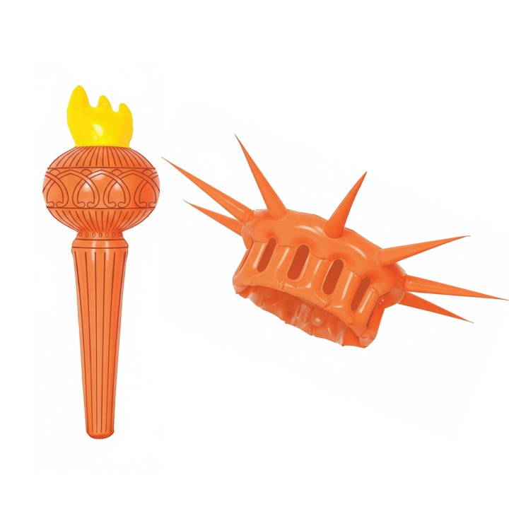 Opblaasbaar vrijheidsbeeld kostuum