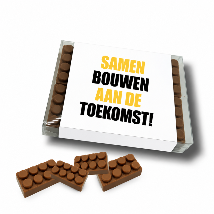 Chocolade bouwsteentjes