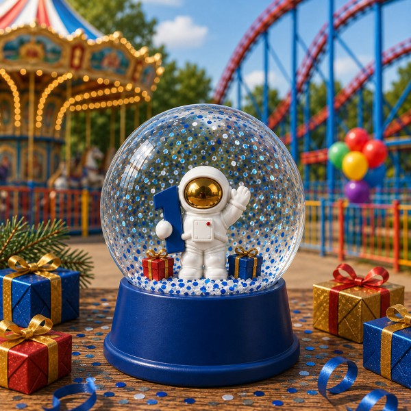 Snowglobes met eigen vorm binnenin