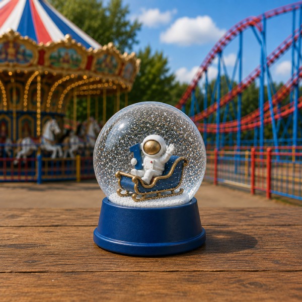 Snowglobes met eigen vorm binnenin