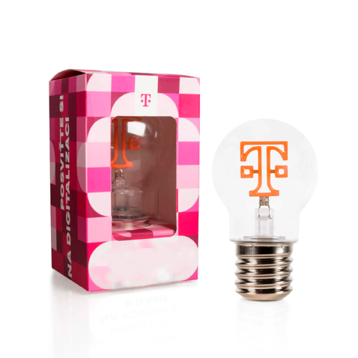 Led lamp met eigen ontwerp binnenin
