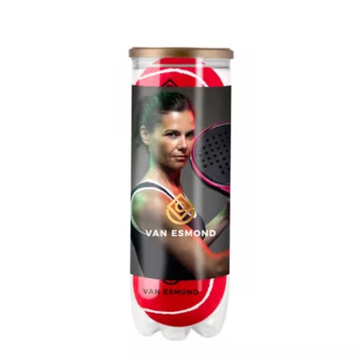 Tube gekleurde padelballen