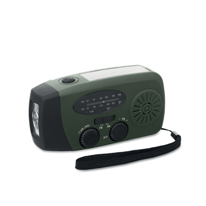 Draagbare radio met zaklamp